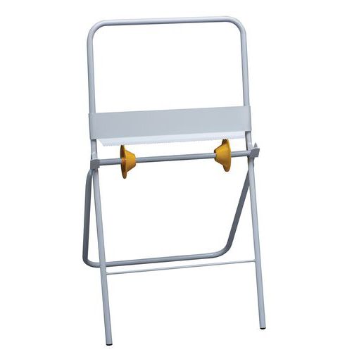 Porta-rolos com pé e suporte para saco – Manutan Porta-rolos com pé e suporte para saco – Manutan