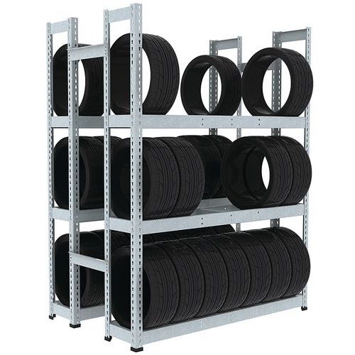 Estante para pneus Manutan Rapid 1 – 455 mm de profundidade Estante para pneus Manutan Rapid 1 – 455 mm de profundidade