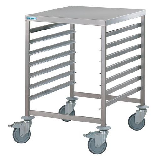 Carro em inox com calhas – capacidade de 150 kg Carro em inox com calhas – capacidade de 150 kg