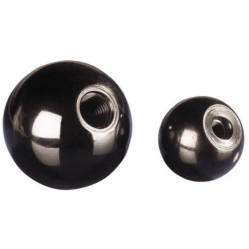 Botão esfera - Com inserção de rosca interior