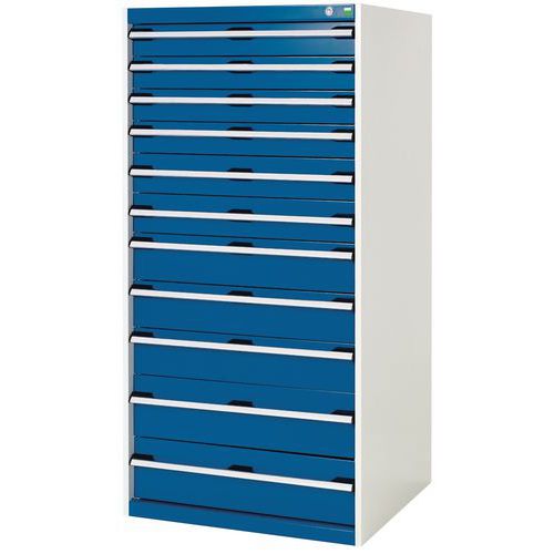 Armário de oficina com gavetas Bott SL-87 - 160 cm de altura Armário de oficina com gavetas Bott SL-87 - 160 cm de altura