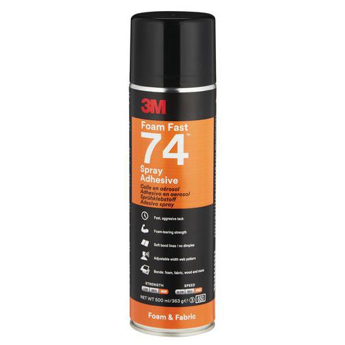 Cola aerossol especial para espumas flexíveis – Scotch-Weld™ 74 – 3M™ Cola aerossol especial para espumas flexíveis – Scotch-Weld™ 74 – 3M™
