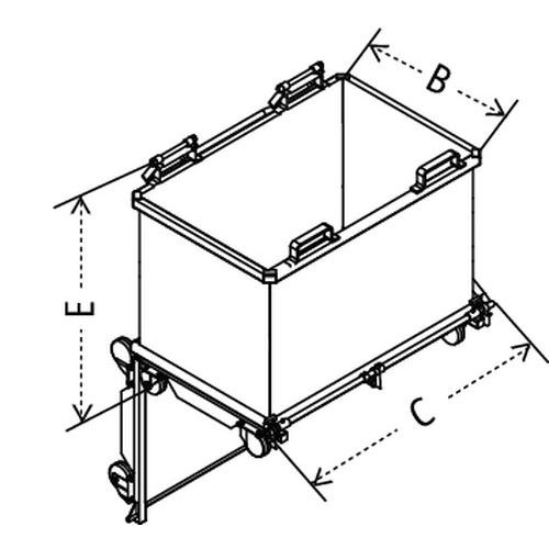B – profundidade totalC – largura totalE – altura total B – profundidade totalC – largura totalE – altura total