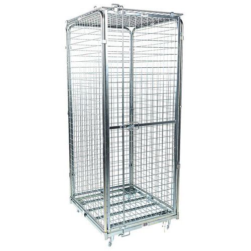 Contentor móvel de segurança – 3 lados – capacidade de 400 kg - Manutan Expert Contentor móvel de segurança – 3 lados – capacidade de 400 kg - Manutan Expert