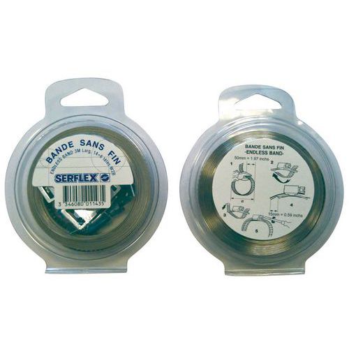 Kit de correias sem fim e 8 cabeças Serflex – 8 mm de largura Kit de correias sem fim e 8 cabeças Serflex – 8 mm de largura