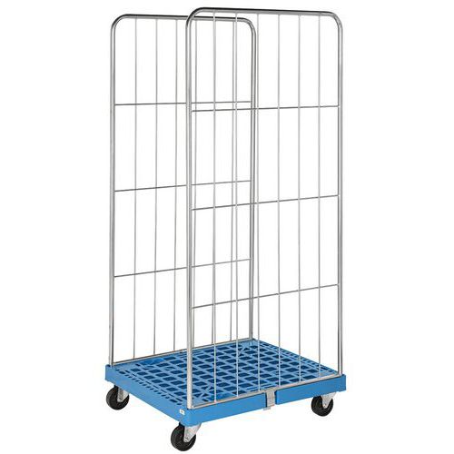 Contentor móvel – base de plástico – 2 taipais – capacidade de 400 kg Contentor móvel – base de plástico – 2 taipais – capacidade de 400 kg