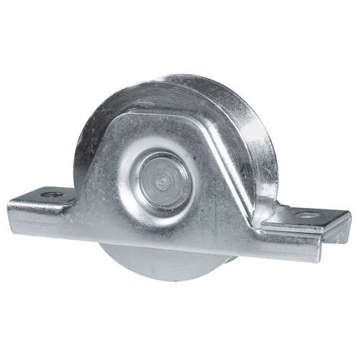 Roda em aço zincado com suporte interior - Capacidade de carga de 125 kg Roda em aço zincado com suporte interior - Capacidade de carga de 125 kg