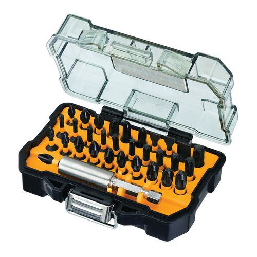 Mala com 35 pontas Impact Torsion de 25 mm + 1 porta-pontas – Dewalt Mala com 35 pontas Impact Torsion de 25 mm + 1 porta-pontas – Dewalt