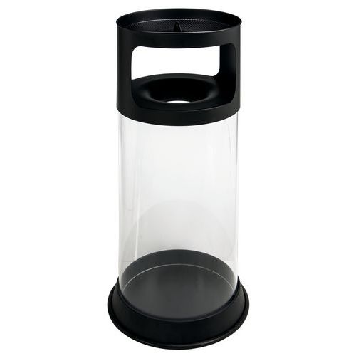 Cinzeiro/cesto antifogo com cinzeiro transparente de 80 L Cinzeiro/cesto antifogo com cinzeiro transparente de 80 L