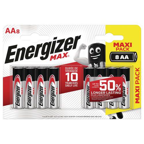 Pilha Max AA – conjunto de 8 – Energizer Pilha Max AA – conjunto de 8 – Energizer