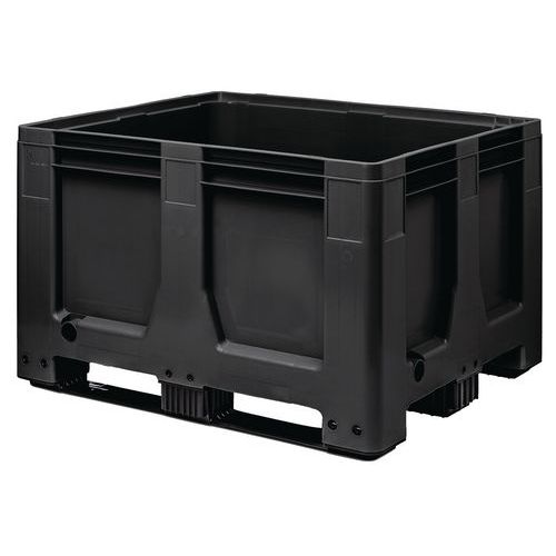 Caixa-palete reciclada preta Maxilog Caixa-palete reciclada preta Maxilog