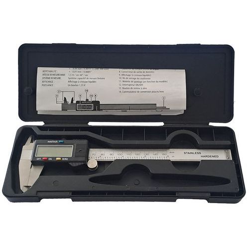Paquímetro digital, capacidade de 150 mm – Muller
