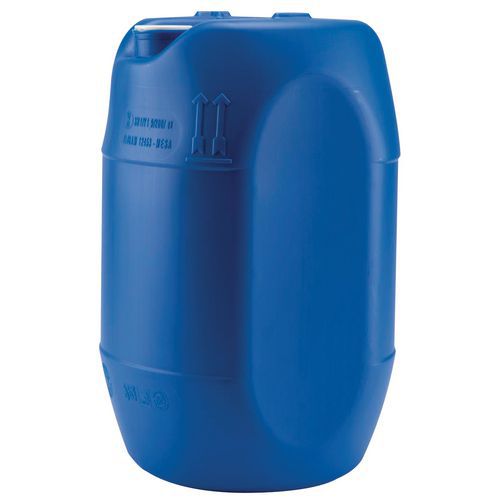 Bidão de 30 L, azul, redondo, facetado e com 2 bujões homologados Bidão de 30 L, azul, redondo, facetado e com 2 bujões homologados