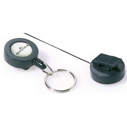 Enrolador para crachá com argola metálica