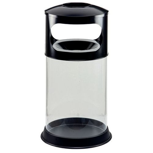 Cinzeiro-caixote do lixo antifogo transparente de 110 L Cinzeiro-caixote do lixo antifogo transparente de 110 L