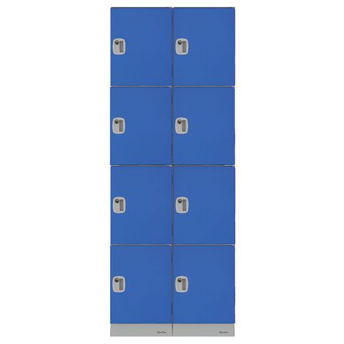 Cacifos de plástico multicompartimentos – compartimentos com 474 mm de altura – de montar – Manutan Cacifos de plástico multicompartimentos – compartimentos com 474 mm de altura – de montar – Manutan