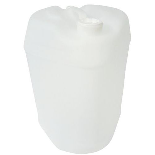 Bidão de 30 L, natural, quadrado e com 2 bujões homologados Bidão de 30 L, natural, quadrado e com 2 bujões homologados