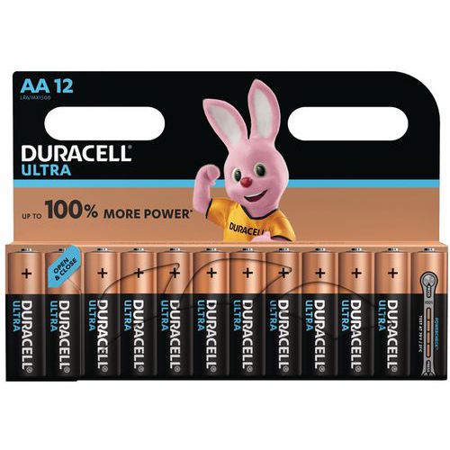 Pilha alcalina Ultra Power AA – conjunto de 12 – Duracell Pilha alcalina Ultra Power AA – conjunto de 12 – Duracell