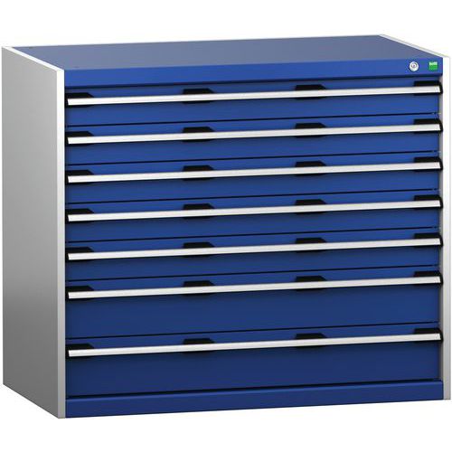 Armário de gavetas SL-1069-7.4 com 7 gavetas para carga pesada - BOTT Armário de gavetas SL-1069-7.4 com 7 gavetas para carga pesada - BOTT