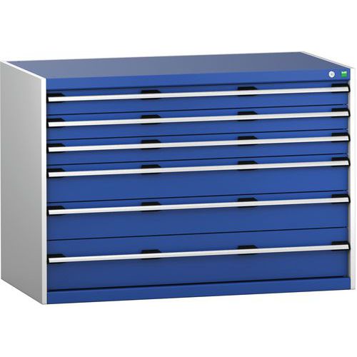 Armário de gavetas SL-1379-6.2 com 6 gavetas para carga pesada - BOTT Armário de gavetas SL-1379-6.2 com 6 gavetas para carga pesada - BOTT