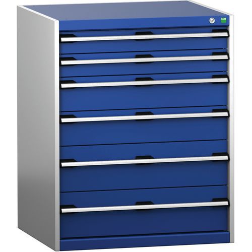 Armário de gavetas SL-8710-6.2 com 6 gavetas para carga pesada - BOTT Armário de gavetas SL-8710-6.2 com 6 gavetas para carga pesada - BOTT
