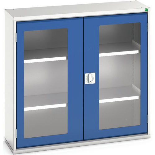 Portas transparentes do armário Verso com 2 prateleiras 1050x350x1000 Portas transparentes do armário Verso com 2 prateleiras 1050x350x1000
