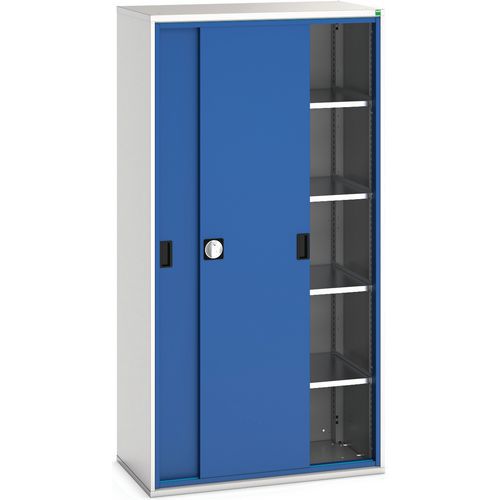 Armário traseiro das portas deslizantes com 4 prateleiras 105x55x200 Armário traseiro das portas deslizantes com 4 prateleiras 105x55x200