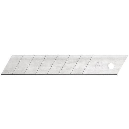 Lâmina para faca segurança de 18 mm com 7 pré-ruturas em aço superior – Mure et Peyot Lâmina para faca segurança de 18 mm com 7 pré-ruturas em aço superior – Mure et Peyot
