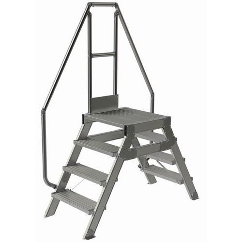 Passadiço fixo com 60° de inclinação – 600 mm de largura – Tubesca Passadiço fixo com 60° de inclinação – 600 mm de largura – Tubesca