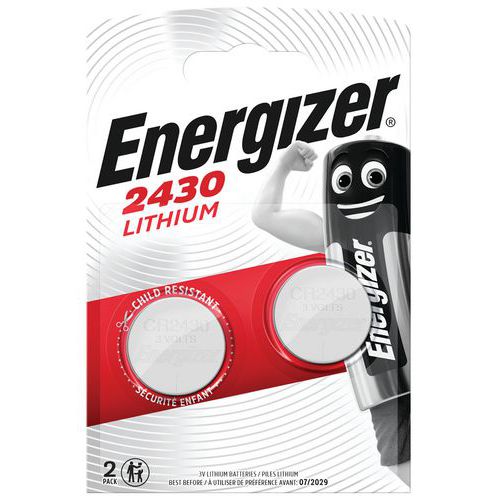 Pilha de botão – CR2430 – 3 V – conjunto de 2 – Energizer Pilha de botão – CR2430 – 3 V – conjunto de 2 – Energizer