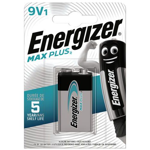Pilha alcalina Max Plus 9 V FSB1 – Energizer Pilha alcalina Max Plus 9 V FSB1 – Energizer