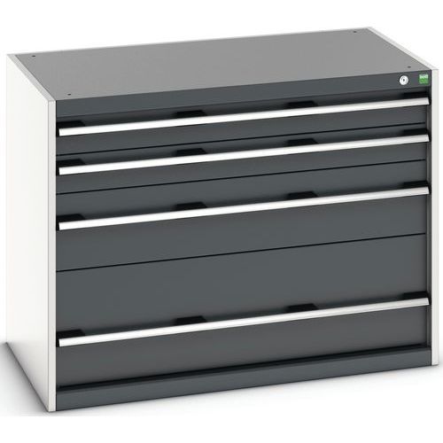 Armário de gavetas SL-1068-4.2 com 4 gavetas para carga pesada - BOTT Armário de gavetas SL-1068-4.2 com 4 gavetas para carga pesada - BOTT