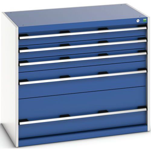Armário de gavetas SL-1069-5.2 com 5 gavetas para carga pesada - BOTT Armário de gavetas SL-1069-5.2 com 5 gavetas para carga pesada - BOTT