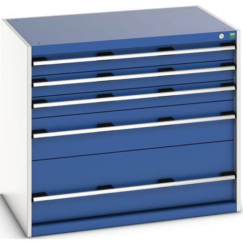 Armário de gavetas SL-1079-5.2 com 5 gavetas para carga pesada - BOTT Armário de gavetas SL-1079-5.2 com 5 gavetas para carga pesada - BOTT