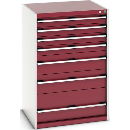 Armário de gavetas SL-8712-7.2 com 7 gavetas para carga pesada - BOTT Armário de gavetas SL-8712-7.2 com 7 gavetas para carga pesada - BOTT