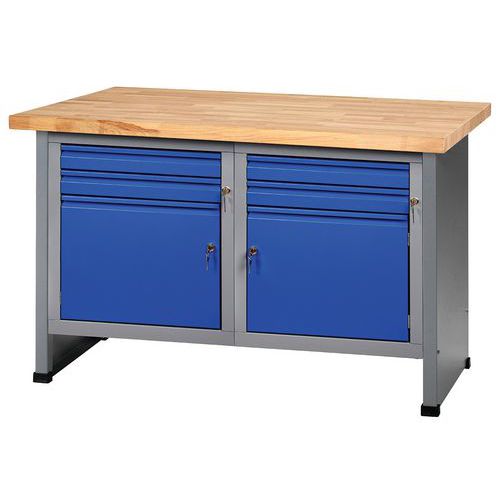 Bancada de trabalho FK 128 com bloco de arrumação e gavetas – Küpper Bancada de trabalho FK 128 com bloco de arrumação e gavetas – Küpper