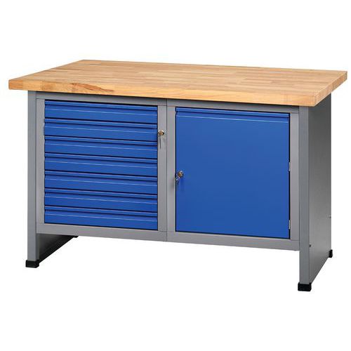 Bancada de trabalho FK 128 com bloco de arrumação e gavetas – Küpper Bancada de trabalho FK 128 com bloco de arrumação e gavetas – Küpper