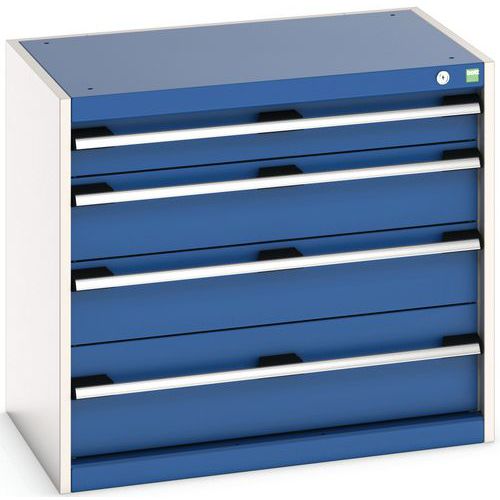 Armário de oficina Cubio SL-857-4.1 com gavetas - Bott Armário de oficina Cubio SL-857-4.1 com gavetas - Bott