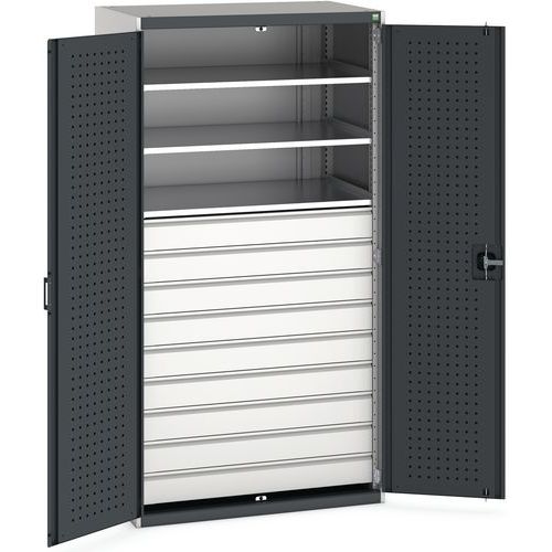 Armário de oficina com gavetas Bott SMF - 9 gavetas Armário de oficina com gavetas Bott SMF - 9 gavetas