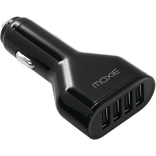 Carregador-isqueiro com 4 portas USB – Preto – Moxie Carregador-isqueiro com 4 portas USB – Preto – Moxie