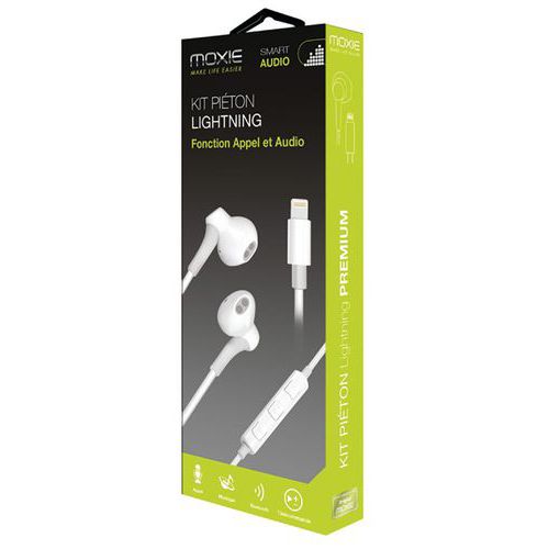 Kit peão estéreo Lightning iPhone 7/8, X/XS, XR, XS Max – Moxie Kit peão estéreo Lightning iPhone 7/8, X/XS, XR, XS Max – Moxie