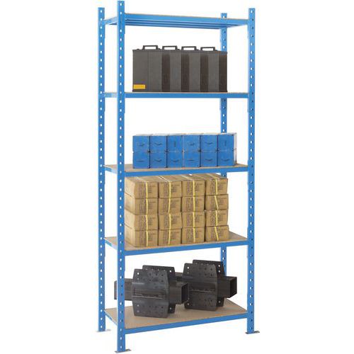 Estante Combi-Plus – prateleira tubular + placa de cobertura em madeira Estante Combi-Plus – prateleira tubular + placa de cobertura em madeira