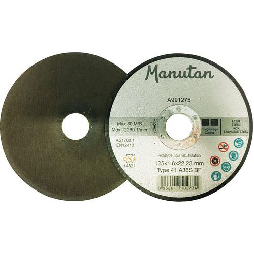 Disco de corte plano para todos os materiais – Manutan Disco de corte plano para todos os materiais – Manutan