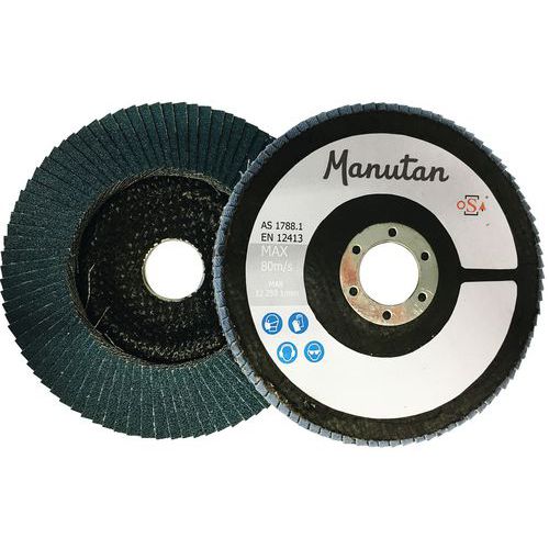 Discos de lamelas bombeados – Ø 125 mm – Manutan Discos de lamelas bombeados – Ø 125 mm – Manutan