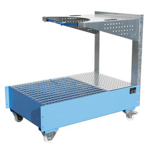 Caixa de retenção móvel com consola – 1 bidão de 200 L – Bauer Caixa de retenção móvel com consola – 1 bidão de 200 L – Bauer