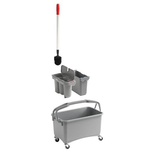Balde de limpeza compacto com compartimento Eroy – TTS Balde de limpeza compacto com compartimento Eroy – TTS