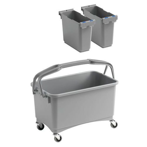 Balde de limpeza compacto com 2 compartimentos Eroy – TTS Balde de limpeza compacto com 2 compartimentos Eroy – TTS