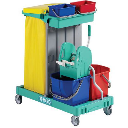 Carro Magic Line 120 Basic com espremedor – suporte para saco de 120 L com tampa Carro Magic Line 120 Basic com espremedor – suporte para saco de 120 L com tampa