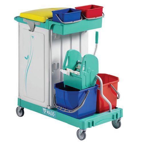 Carro Magic Line 120 Professional com espremedor – suporte para saco de 150 L com tampa Carro Magic Line 120 Professional com espremedor – suporte para saco de 150 L com tampa