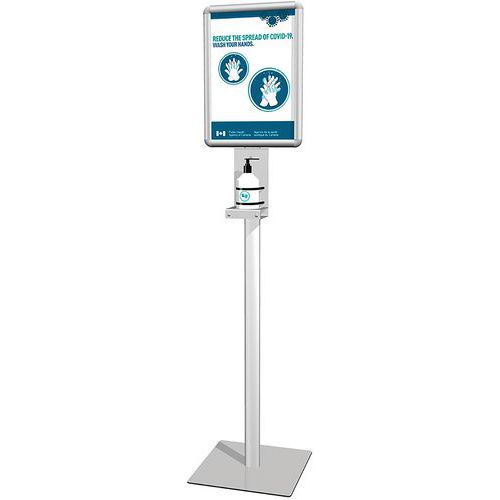 Suporte de coluna para distribuidor de sabão – Jansen Display Suporte de coluna para distribuidor de sabão – Jansen Display